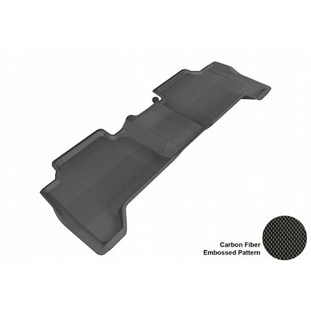 3D Maxpider TOYOTA TACOMA 2005-2014 DOUBLE CAB KAGU BLACK R2 Floor Mat L1TY05721509